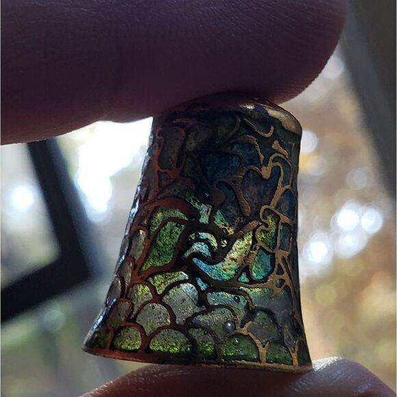 Glass Mosaic Thimble - Picture 6 of 6